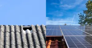 tetto amianto fotovoltaico prima e dopo