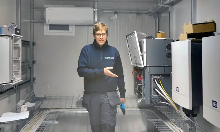 container per impianto fotovoltaico aziendale