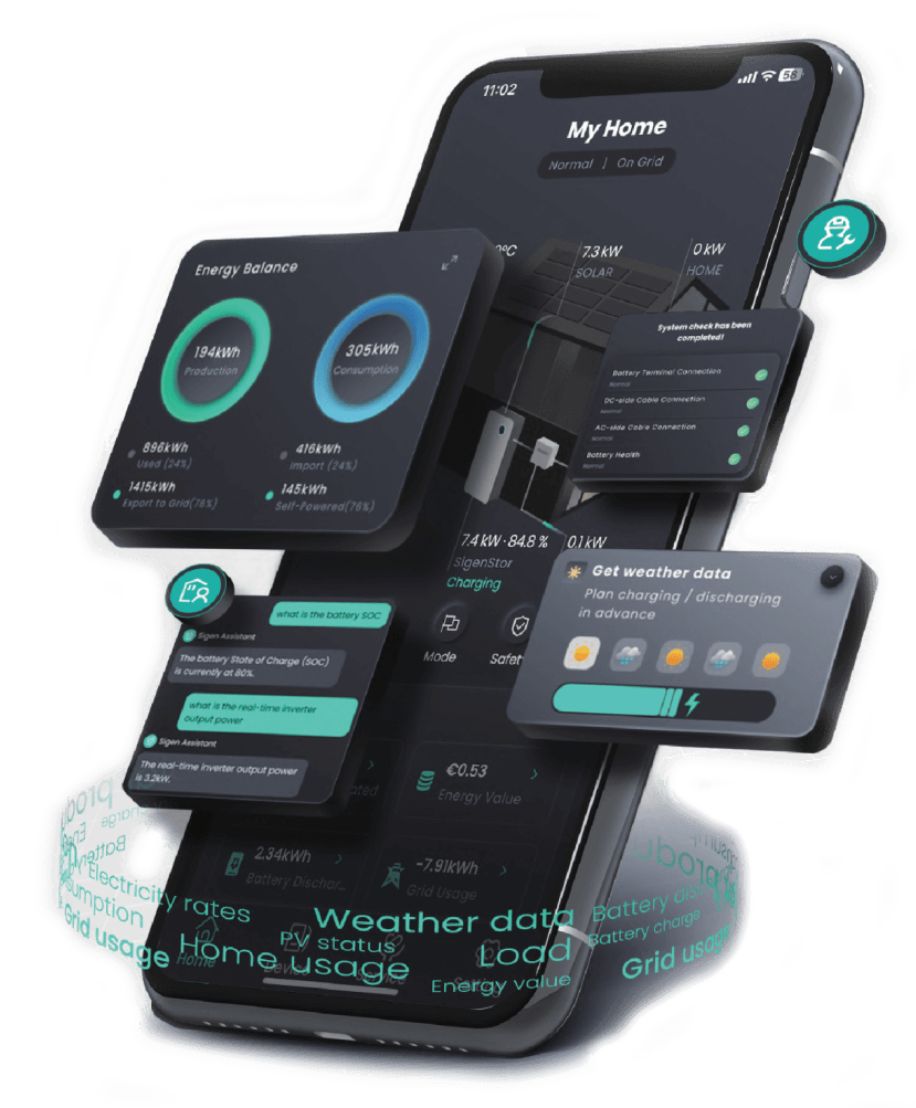 sigenergy app di monitoraggio