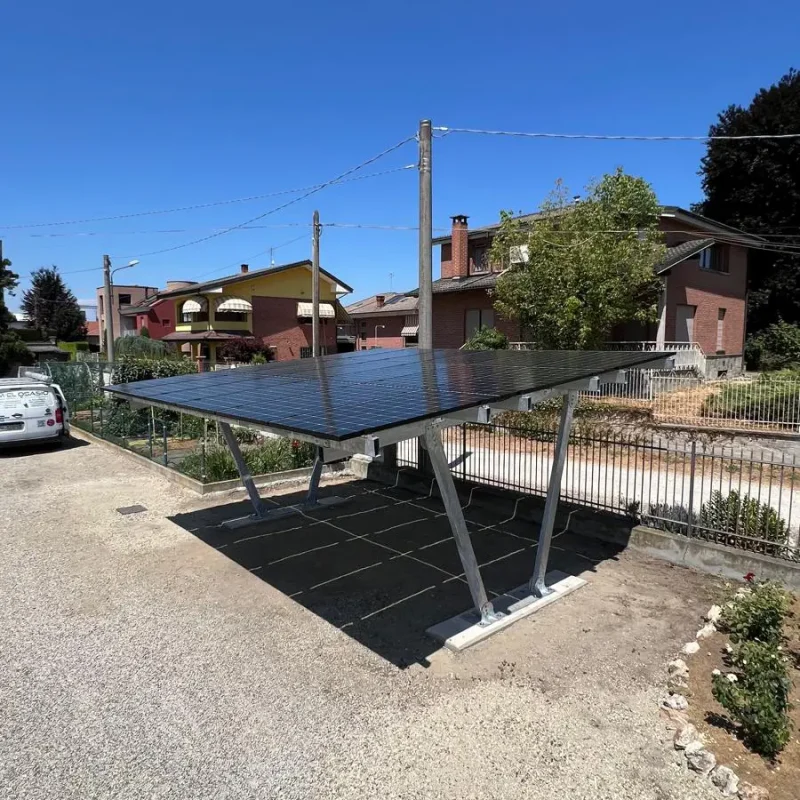 pensilina auto fotovoltaica installazione CARPORT A CURA DI IM-EL OSASIO