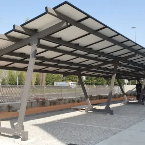 carport pensilina fotovoltaica