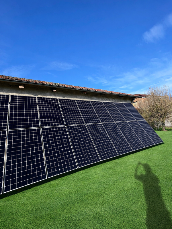 impianto fotovoltaico a terra a Vigone Torino installato da IM-EL Osasio